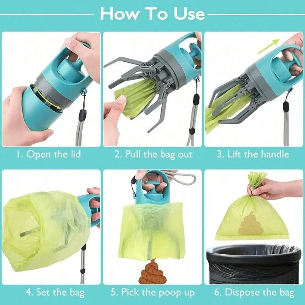 No Touch One Hand Pet Cleanup