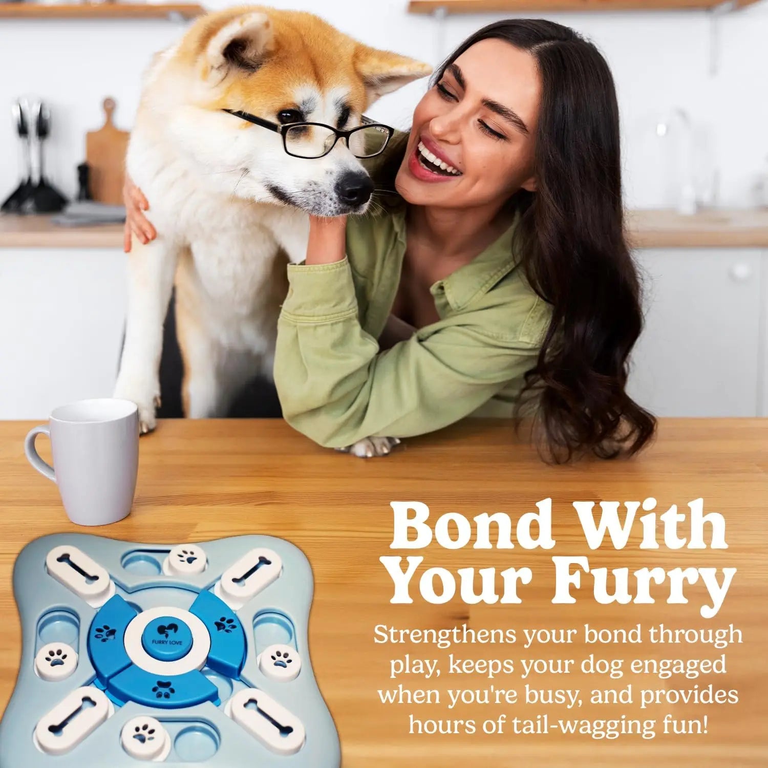 Interactive Dog Puzzle Feeder