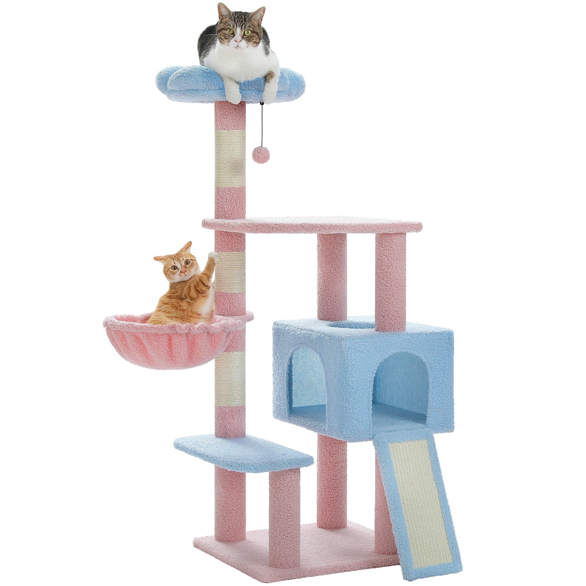 Flower Cat Tree with Sisal Scratching Pad