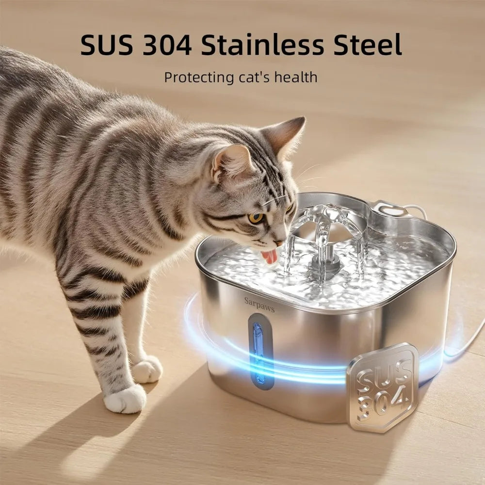 Cat 2.2L Water Fountain Stainless Steel