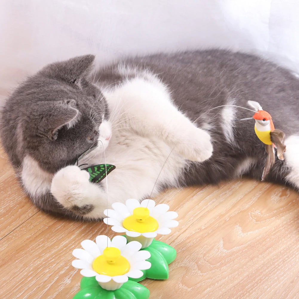 Interactive Automatic Rotating Cat Toy