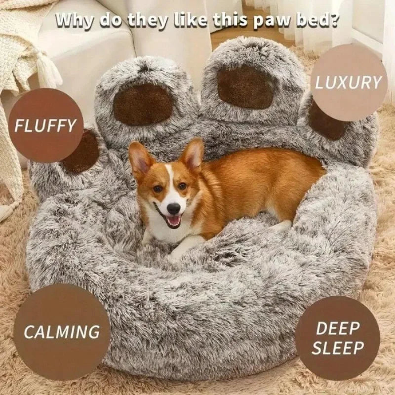 Comfy Bear Paw Shaped Pet Bed