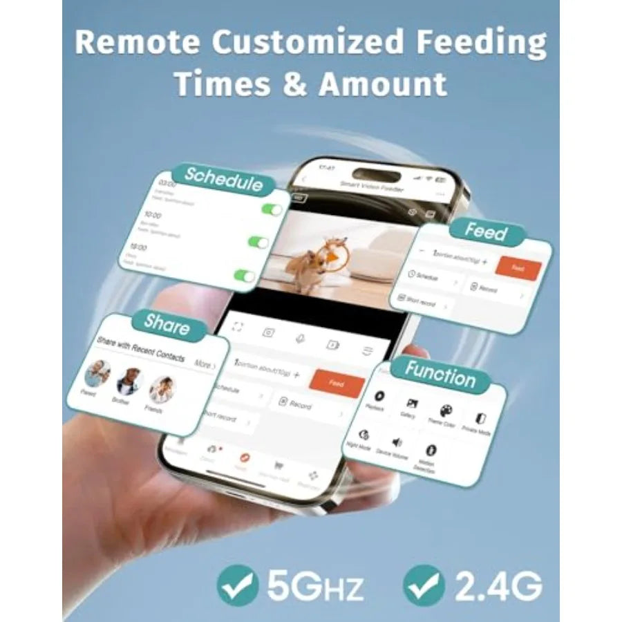 Automatic Dog Feeder with Camera and WiFi