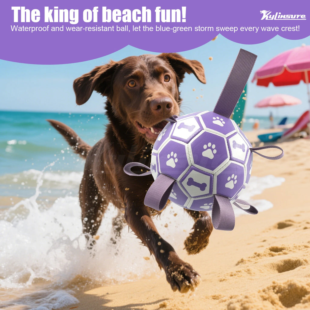 Dog Soccer Ball with Straps