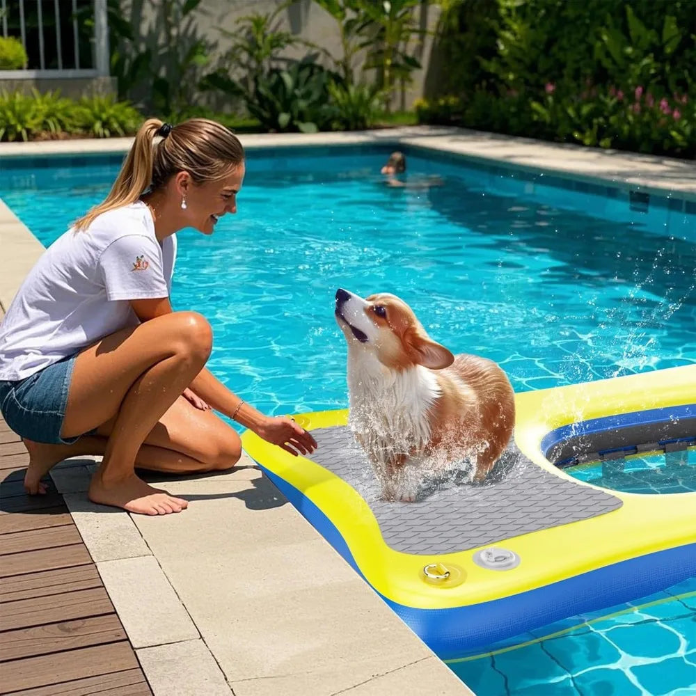 Inflatable Dog Pool Float Platform