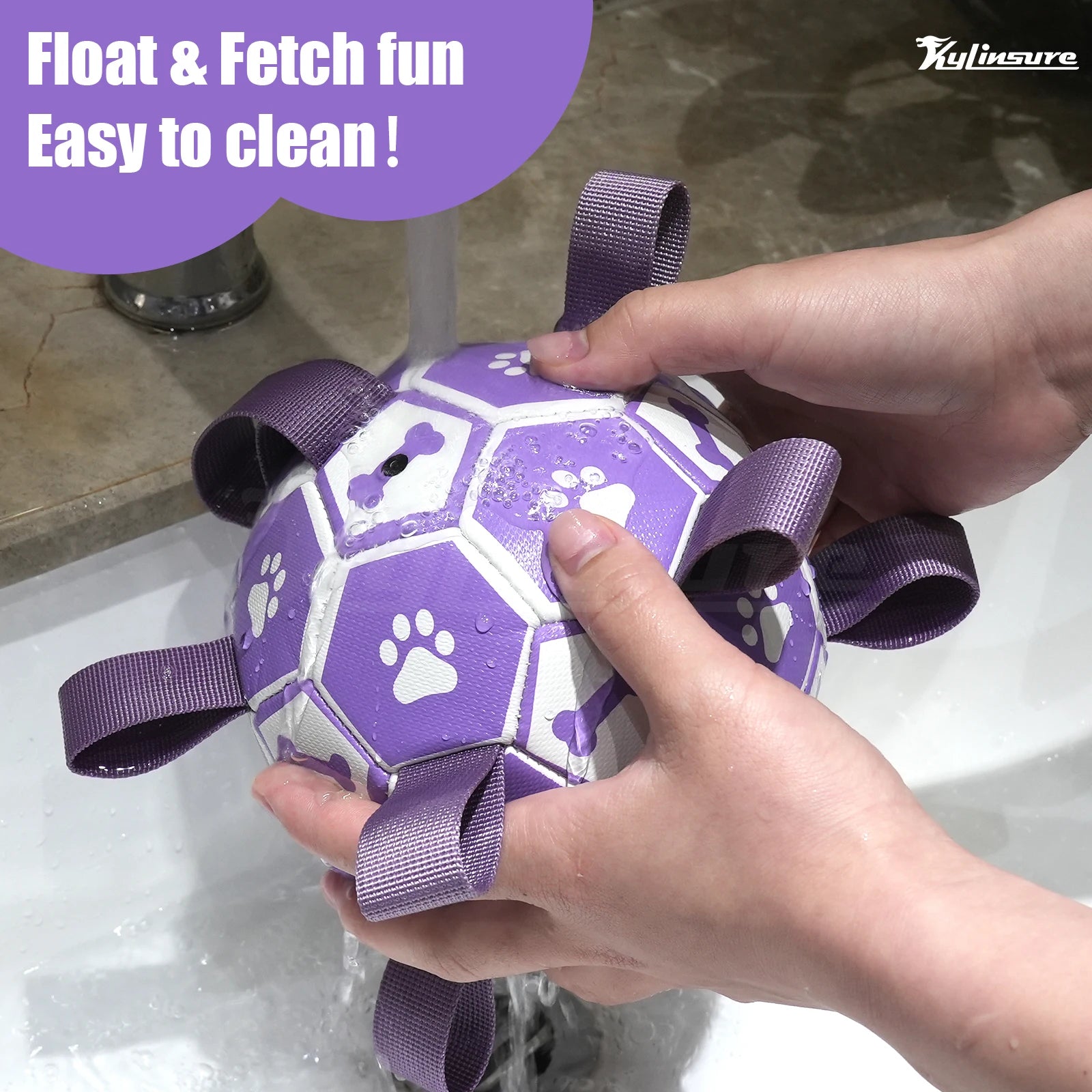 Dog Soccer Ball with Straps