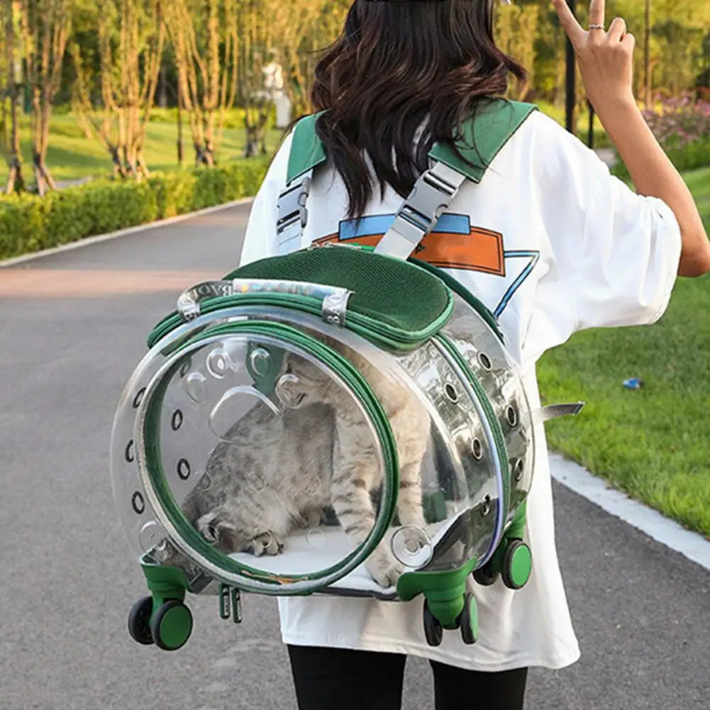 Portable Pet Trolley Case with Ventilation Holes