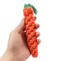 Cotton Rope Carrot Puppy Teething Toy