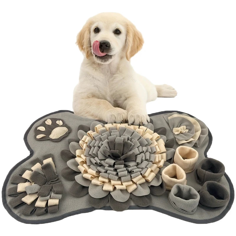 Bone-Shaped Slow Feeder Snuffle Mat