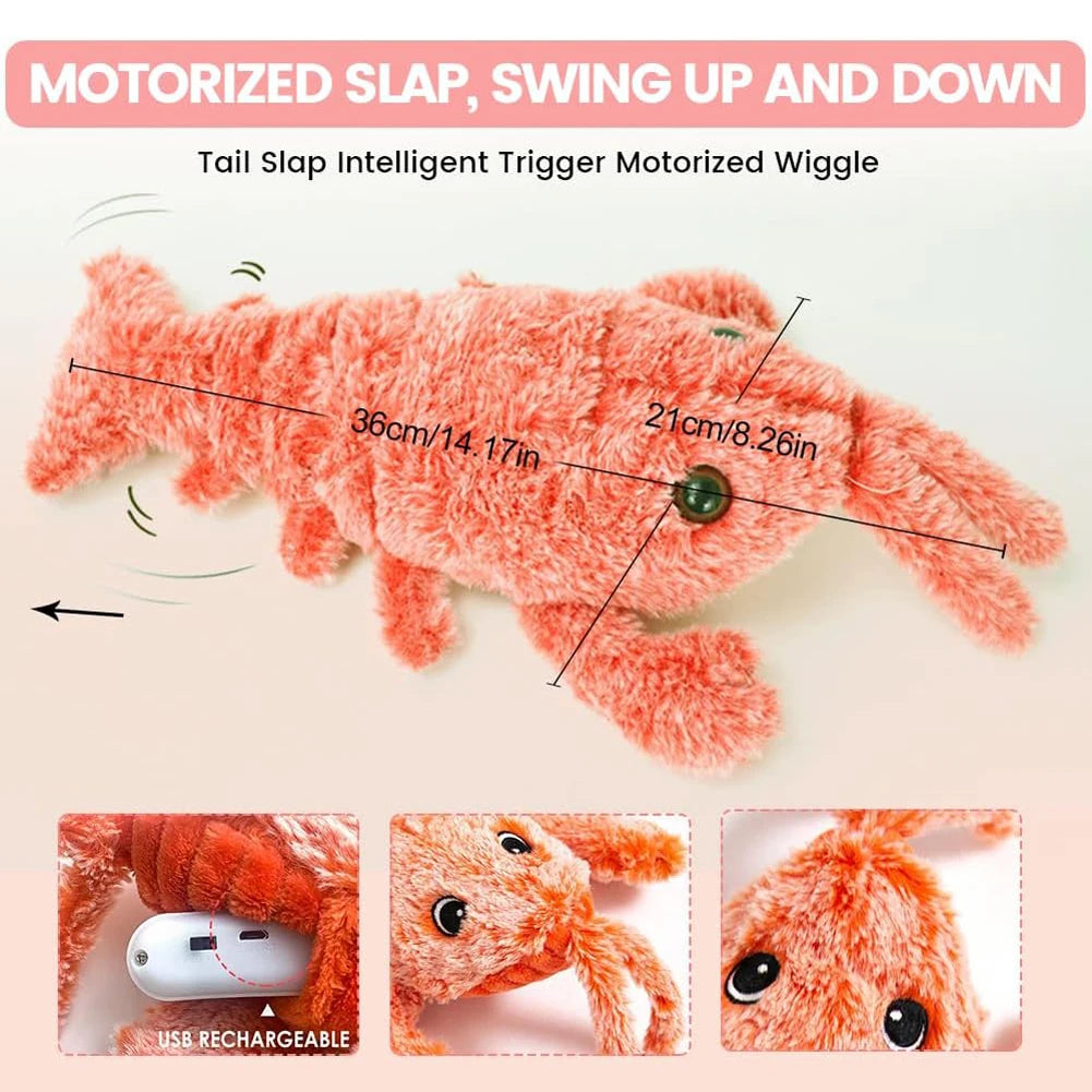Interactive Floppy Lobster Dog Toy