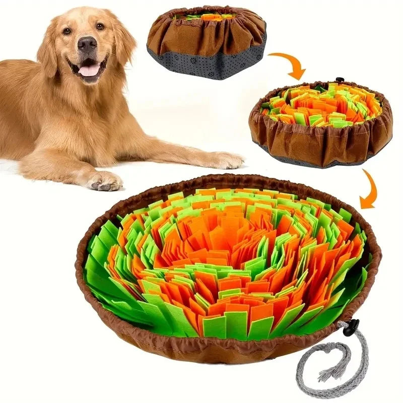Washable Foldable Felt Dog Snuffle Mat