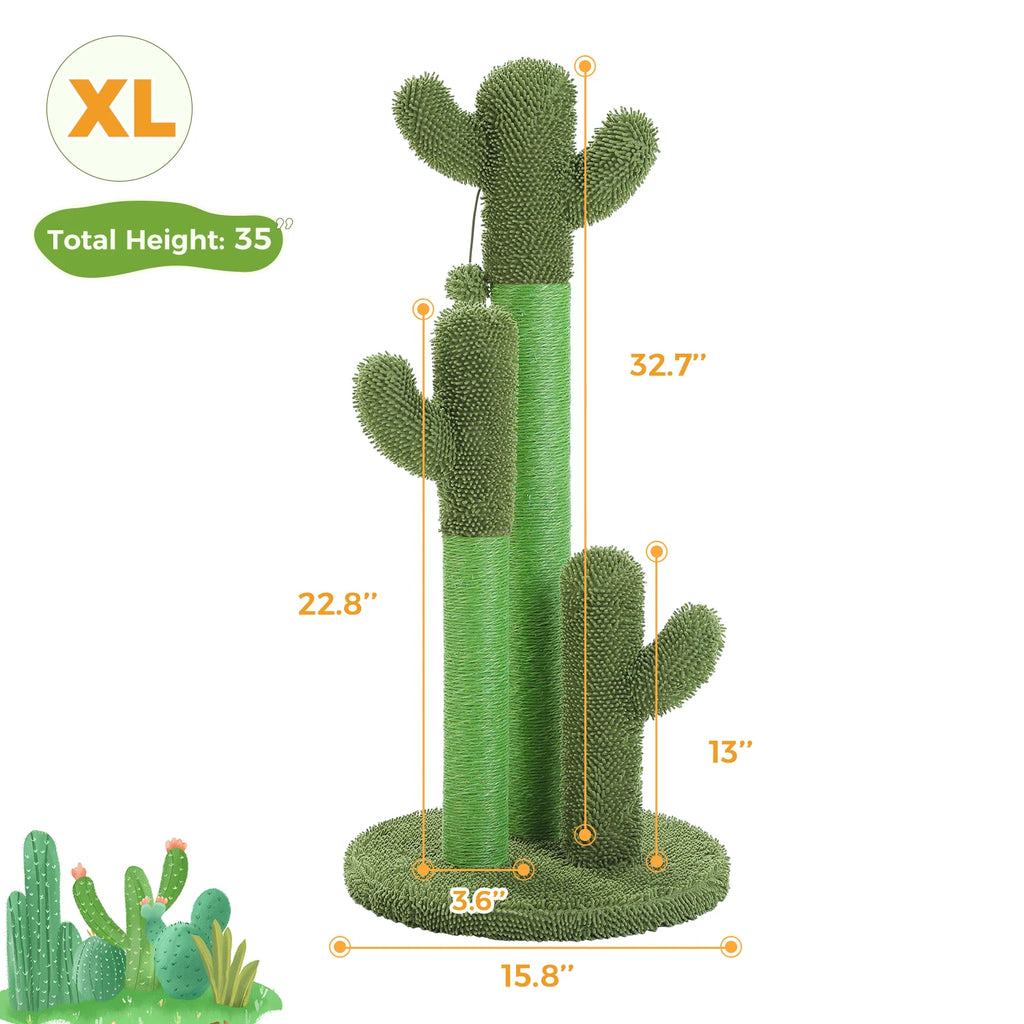 Cactus Cat Tree with Scratching Post (3 Options)