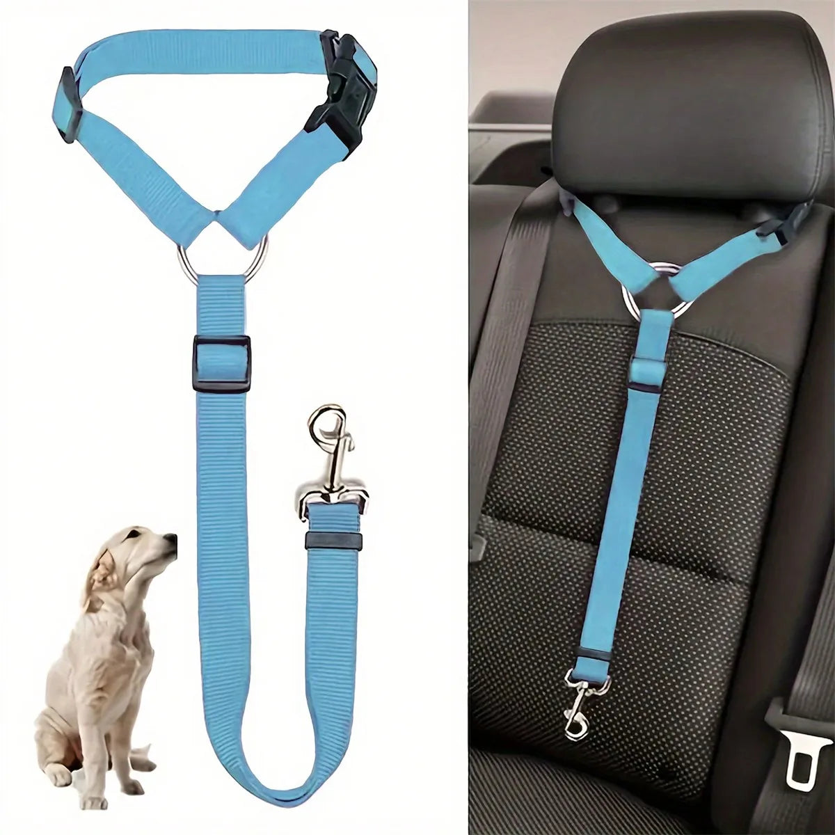 Adjustable Pet Car Safety Harness