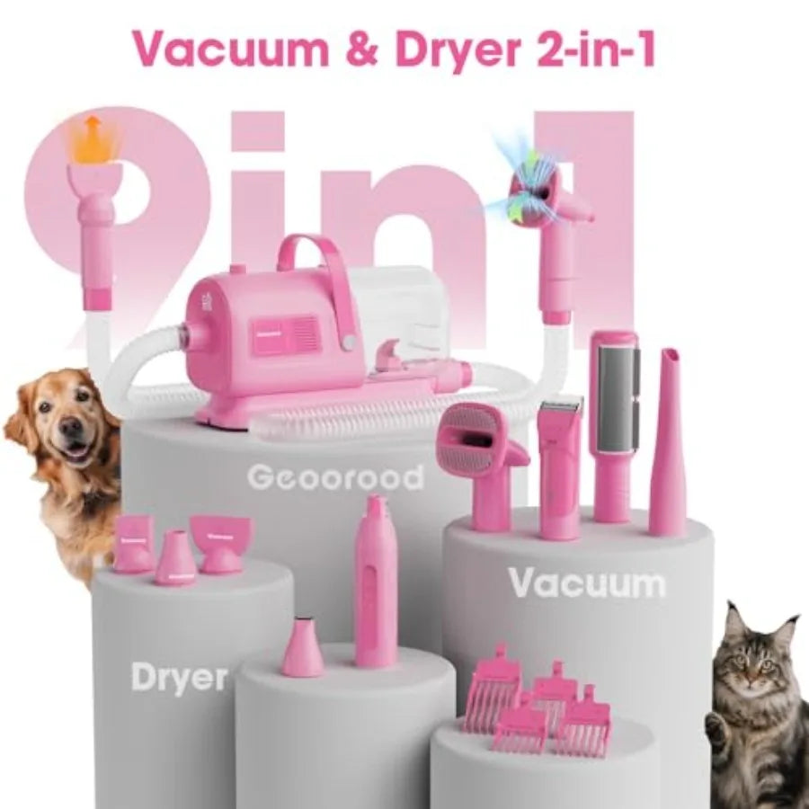 Complete Dog Grooming Vacuum and Dryer Set