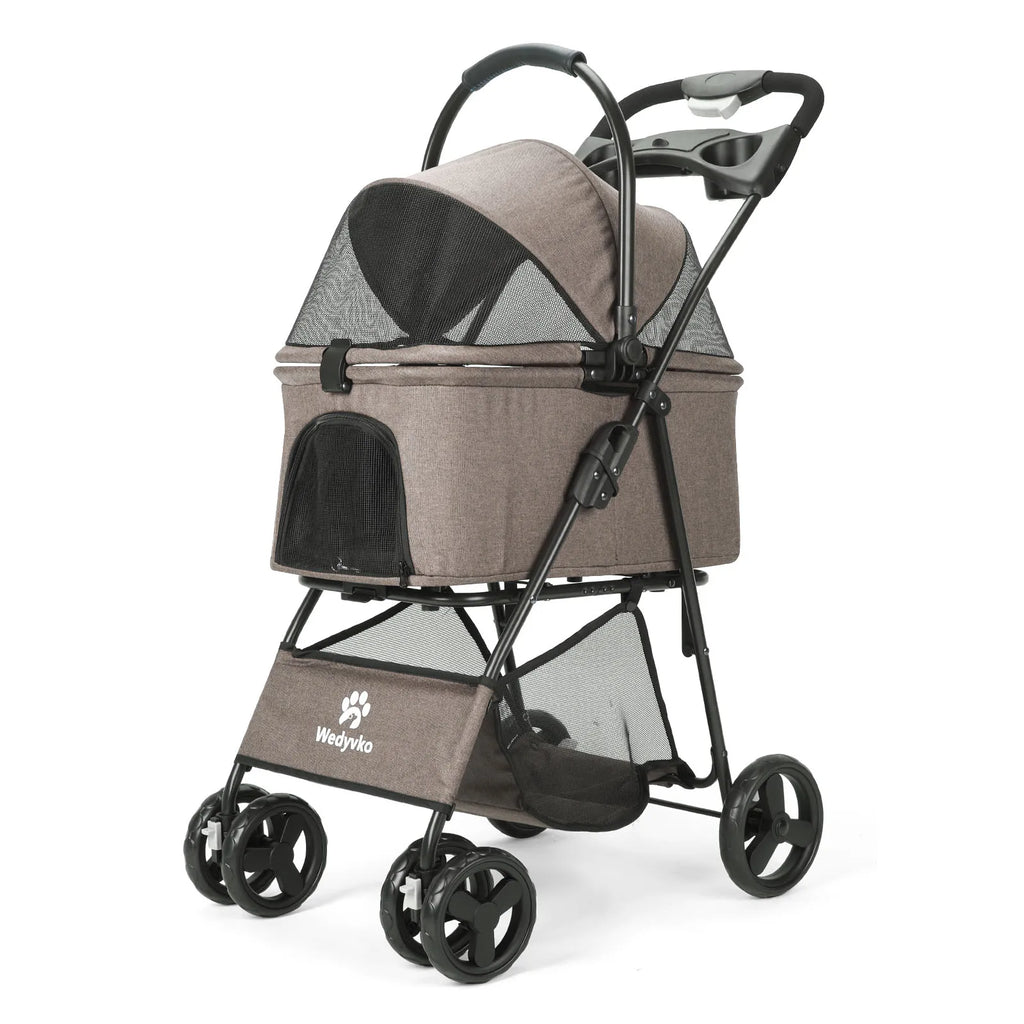 Pet Stroller with Removable Carrier