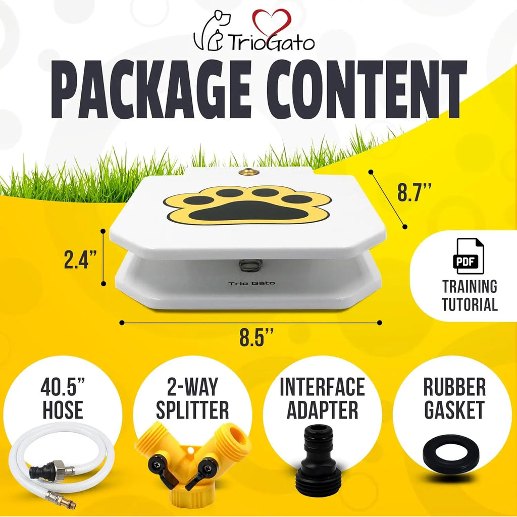 Paw-Activated Outdoor Dog Water Fountain