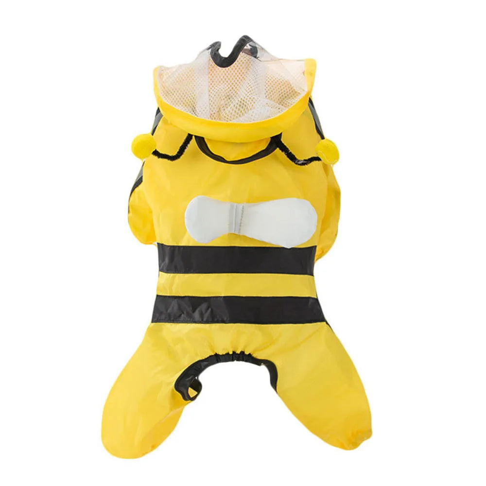 Bear, Dinosaur, or Bumble Bee Dog Raincoat
