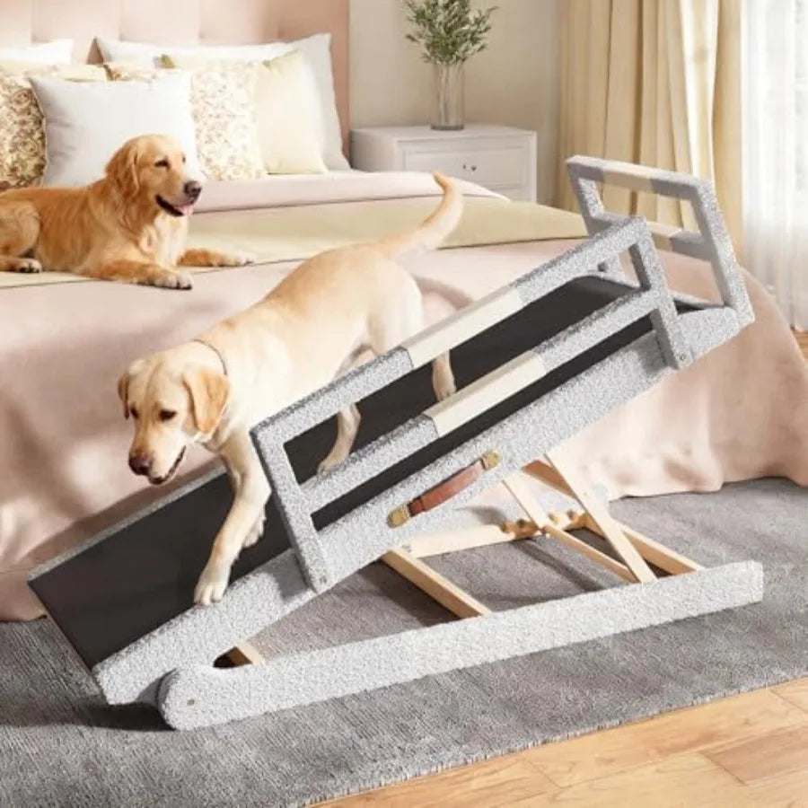 Nonslip Pet Ramp with Safety Rails