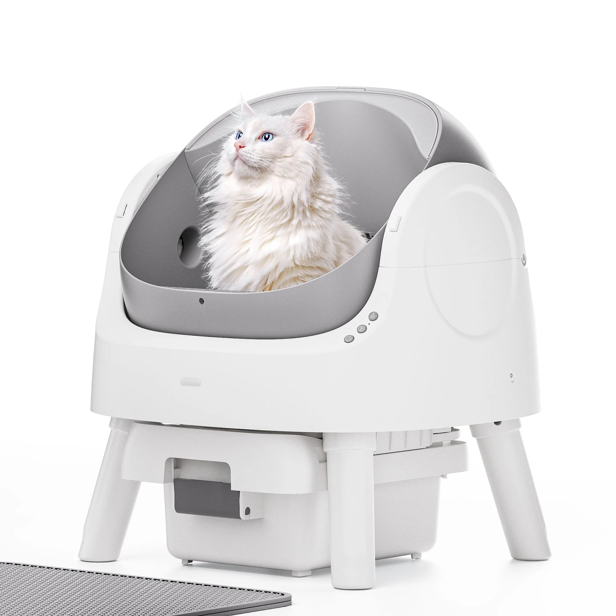 Open-Top Self Cleaning Cat Litter Box