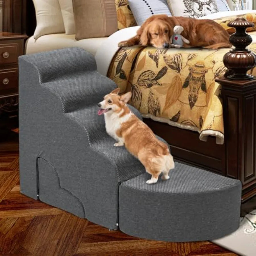 Stable Dog Stairs for High Beds