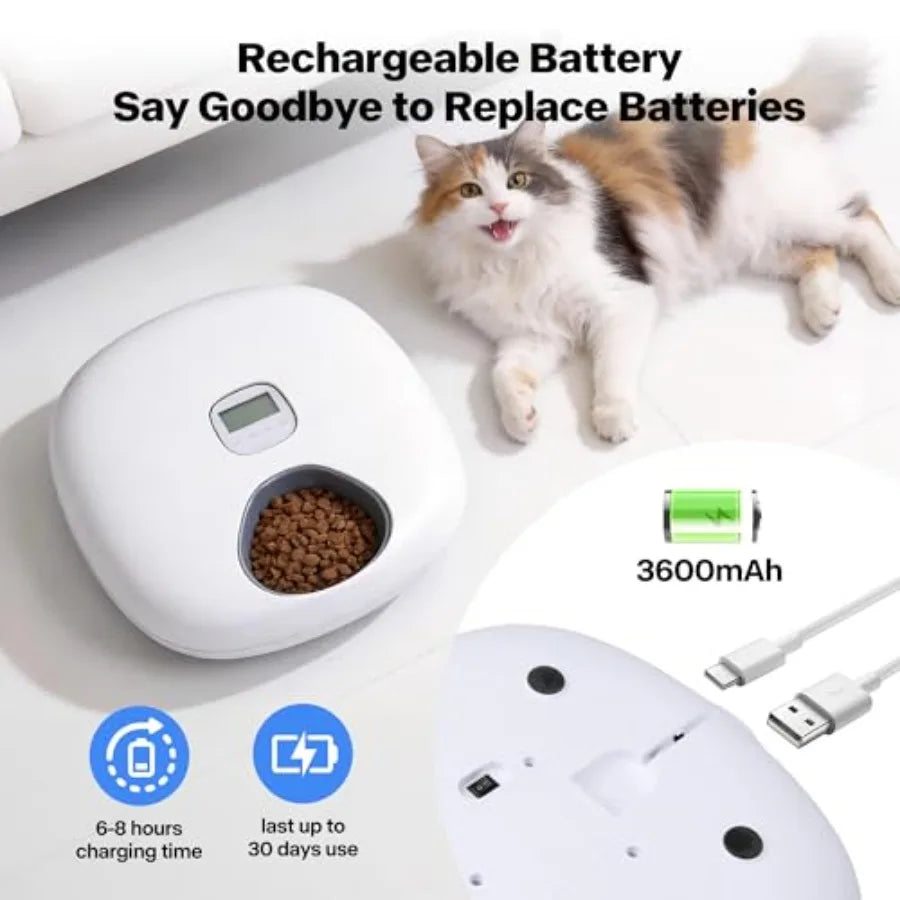 Cordless Wet/Dry Pet Food Automatic Feeder