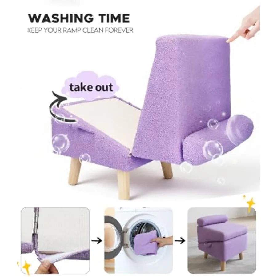 Purple Folding Wooden Pet Ramp