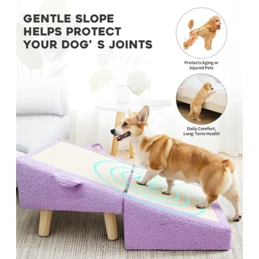 Purple Folding Wooden Pet Ramp