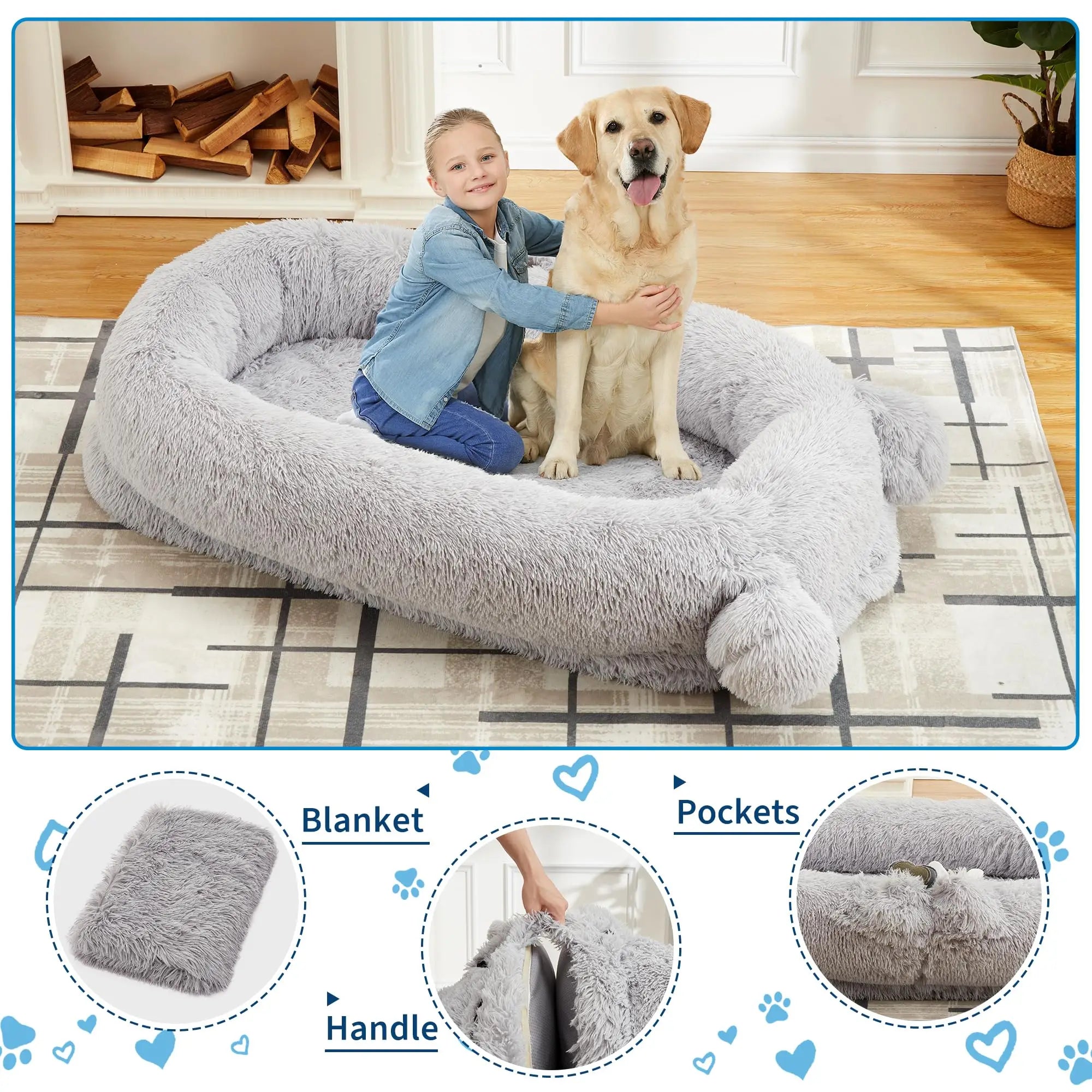 Large Human-Sized Dog Bed