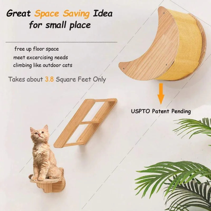Cat Wall Furniture Set, 3 pieces