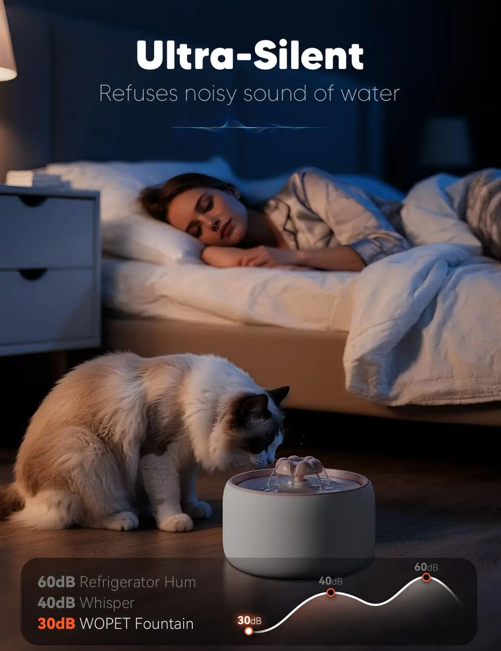 3L Automatic Ceramic Pet Water Fountain