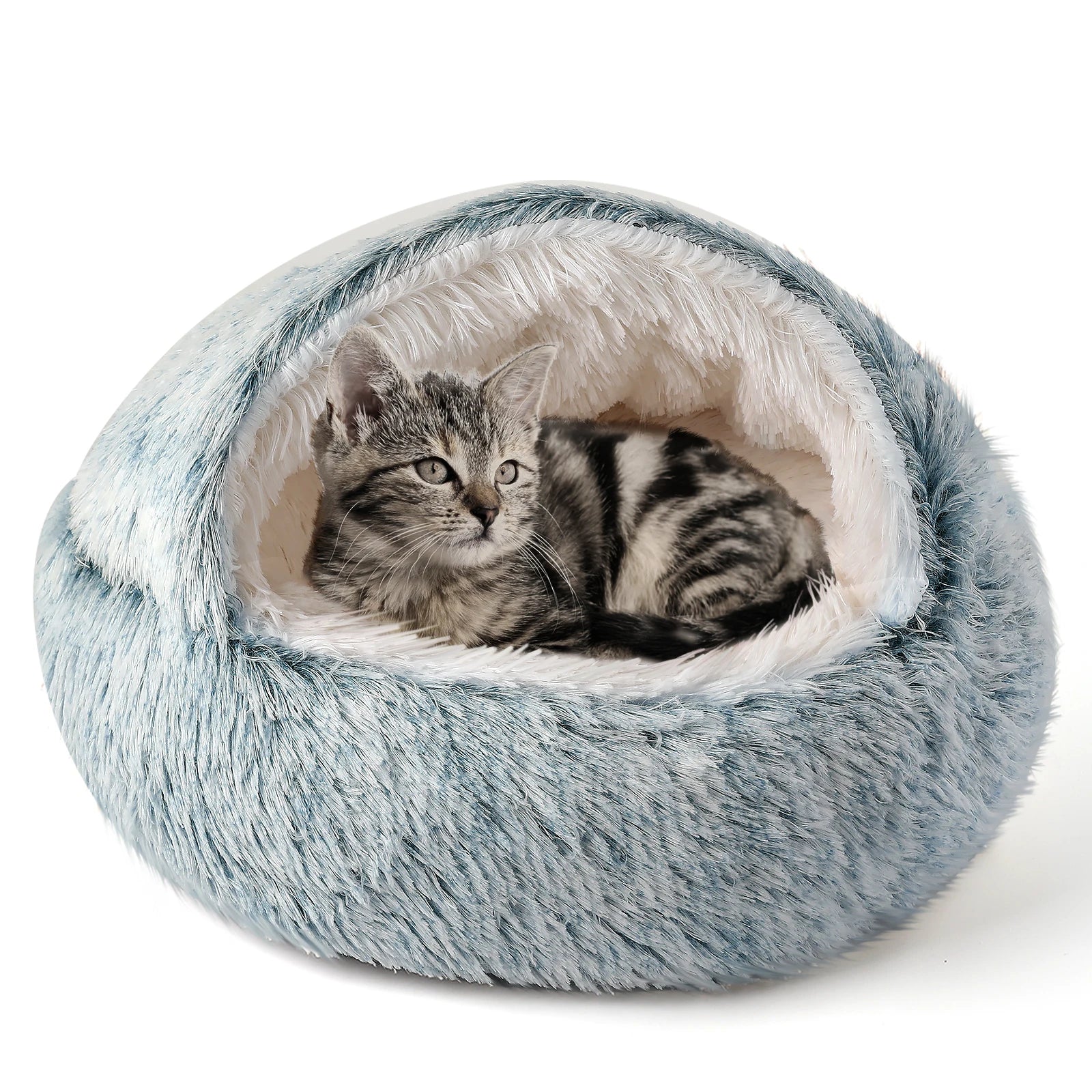 Soft Comfortable Semi-Enclosed Cat Bed