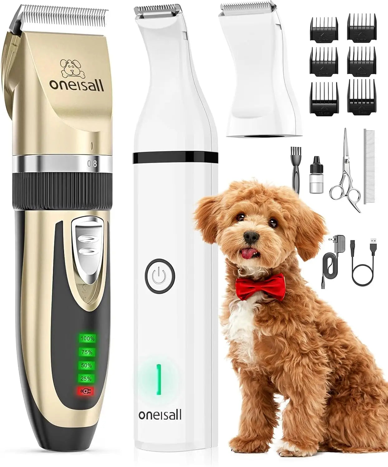 All-in-One Quiet Cordless Pet Trimmers