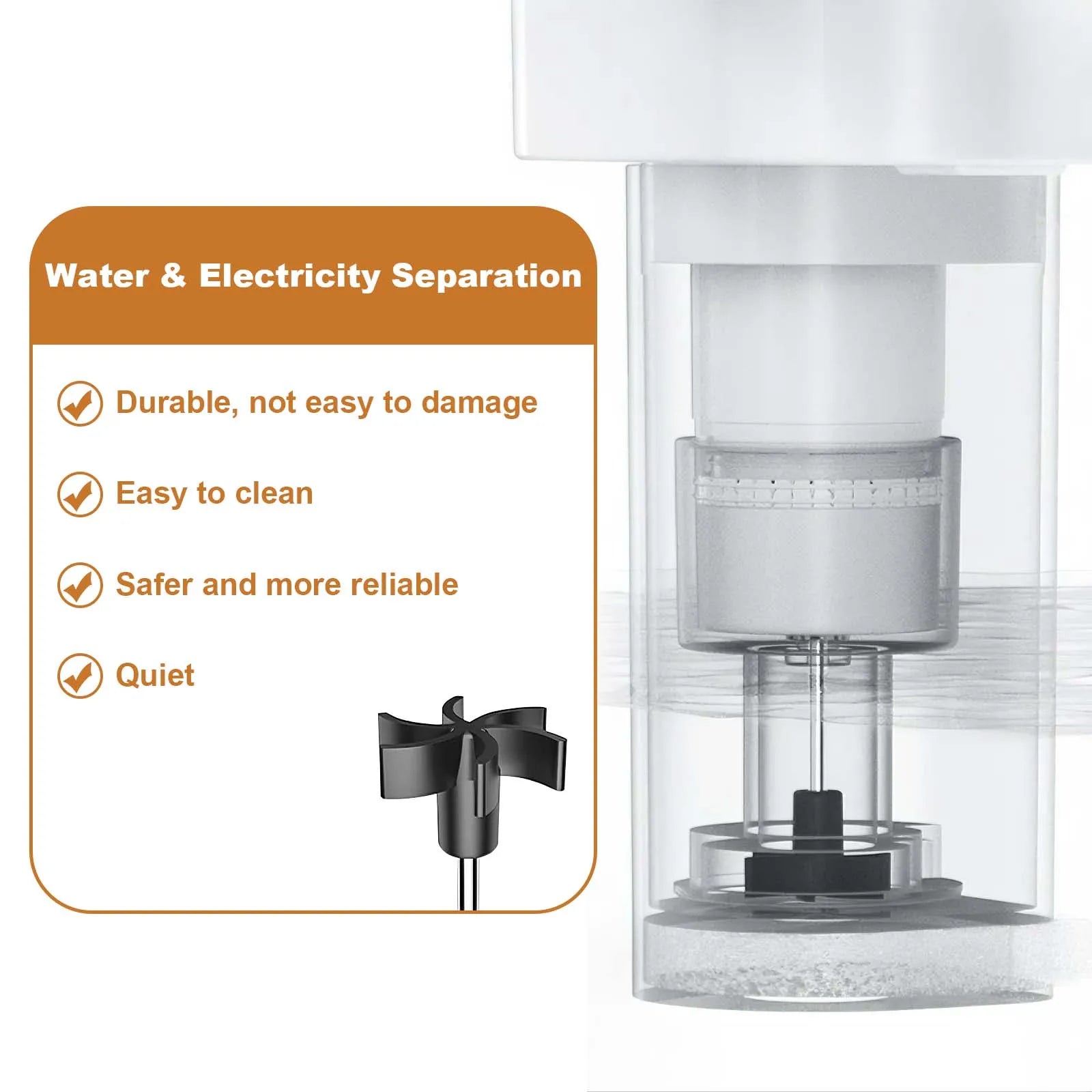 Rechargeable Wireless Quiet Pet Fountain, Stainless Steel