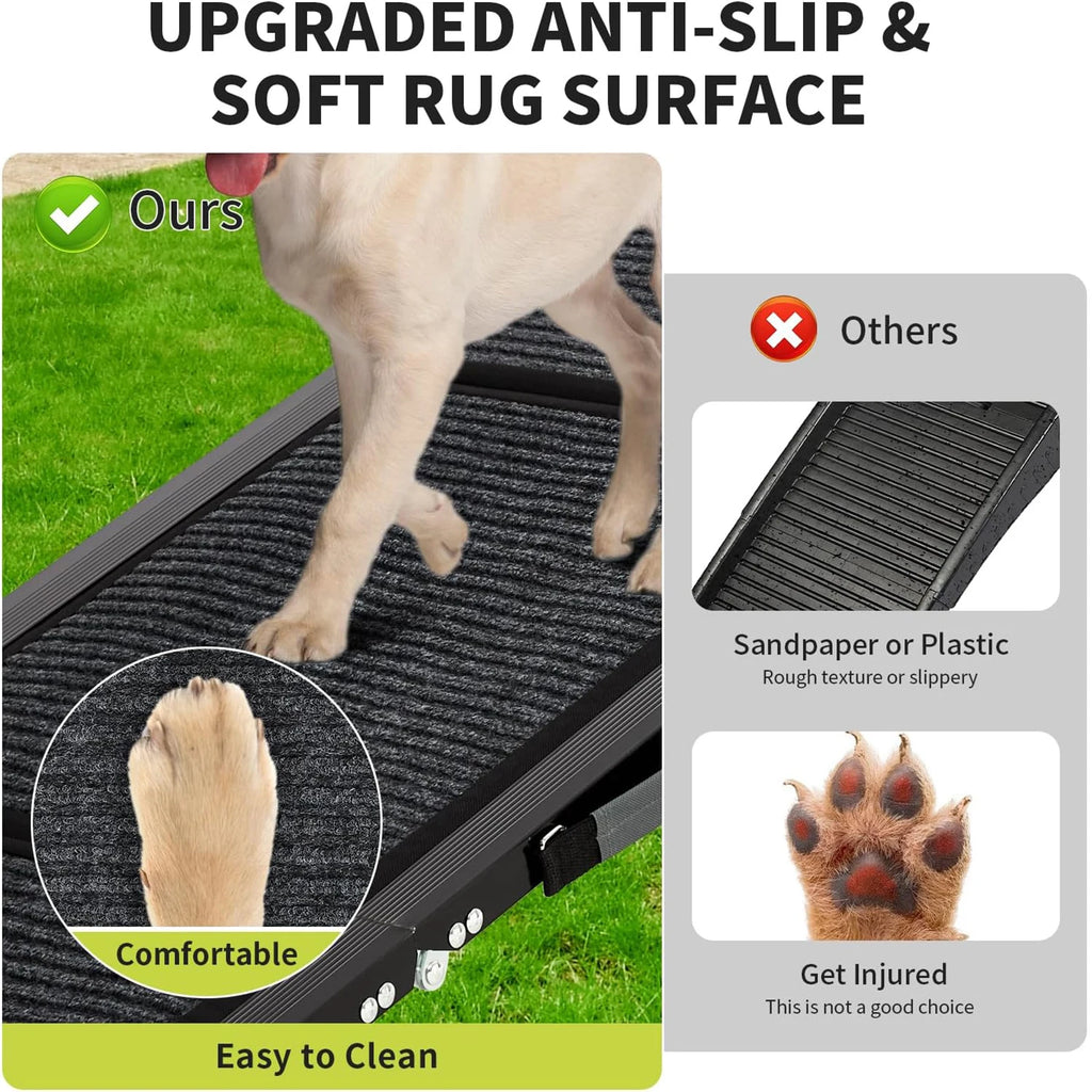 Folding Non-Slip Dog Ramp, Holds 250 LBS