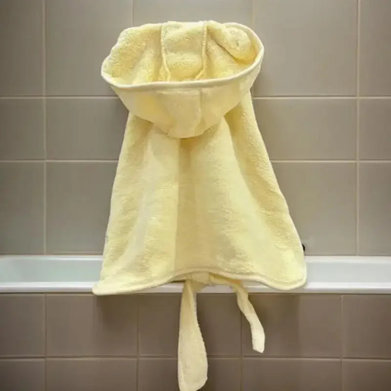 Soft Super Absorbent Pet Bathrobe With Hood
