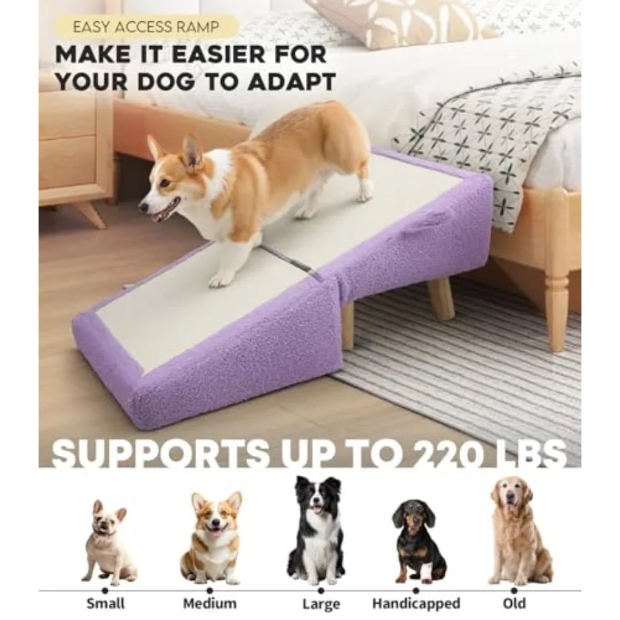 Purple Folding Wooden Pet Ramp