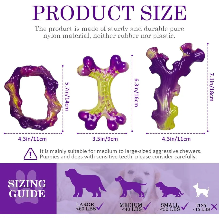 6-Pack Dog Toys for Aggressive Chewers