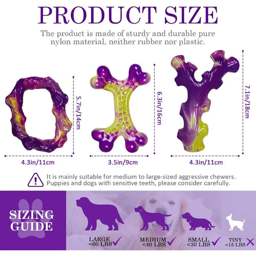 6-Pack Dog Toys for Aggressive Chewers