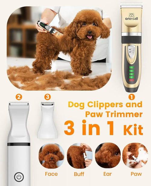 All-in-One Quiet Cordless Pet Trimmers