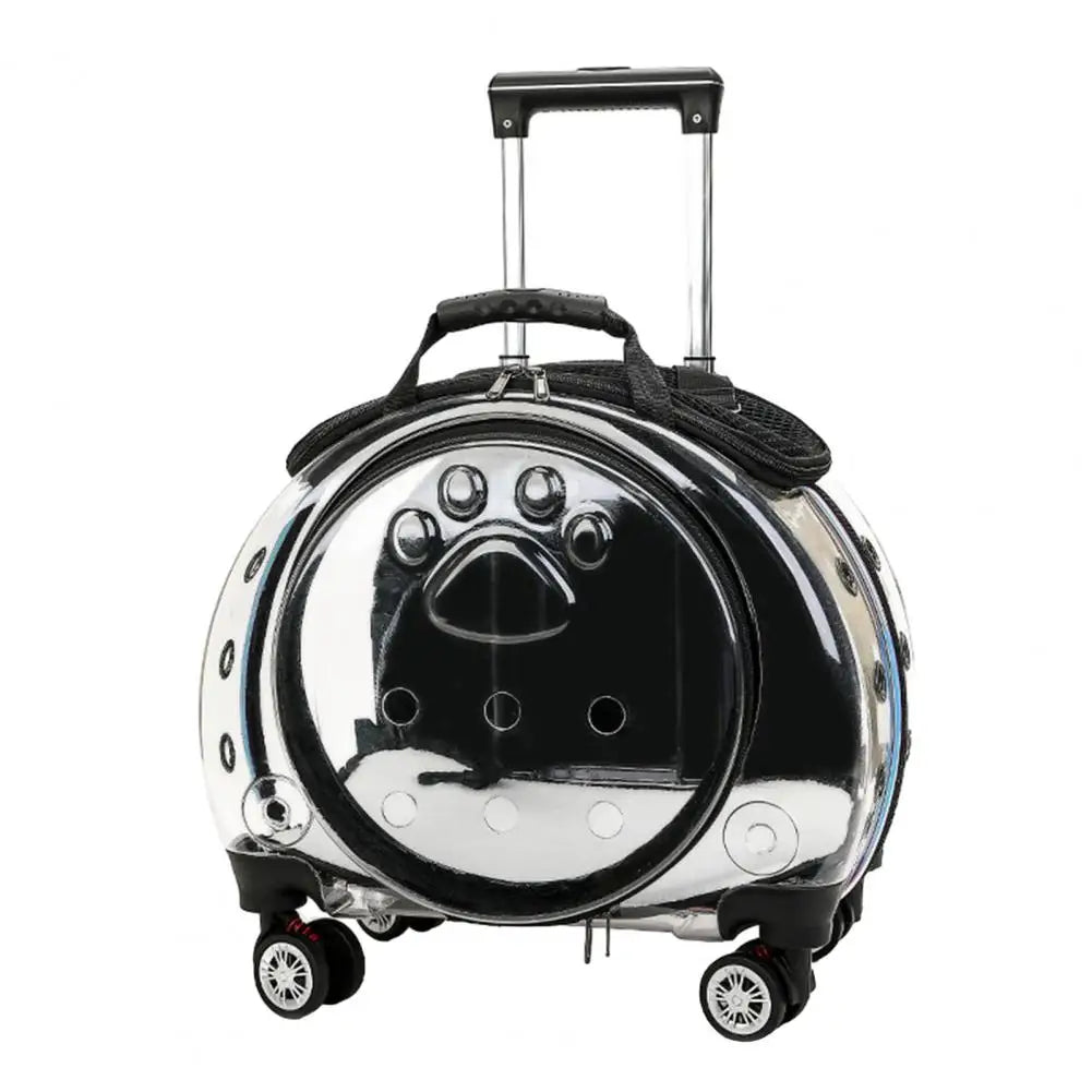 Portable Pet Trolley Case with Ventilation Holes