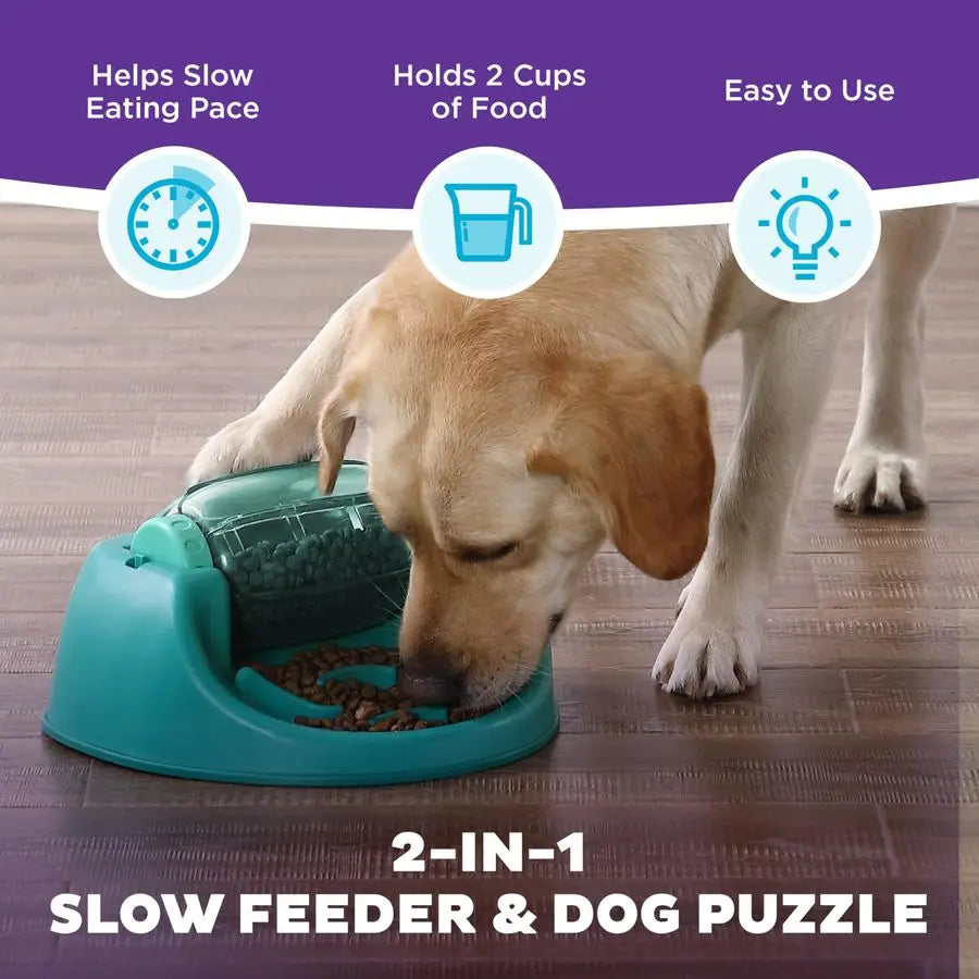 Spin N Eat Dog Puzzle and Slow Feeder