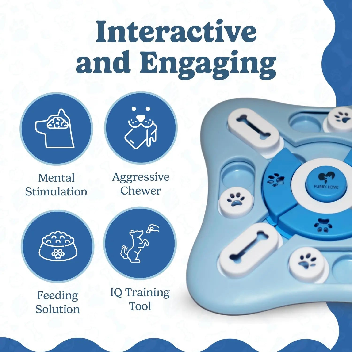 Interactive Dog Puzzle Feeder