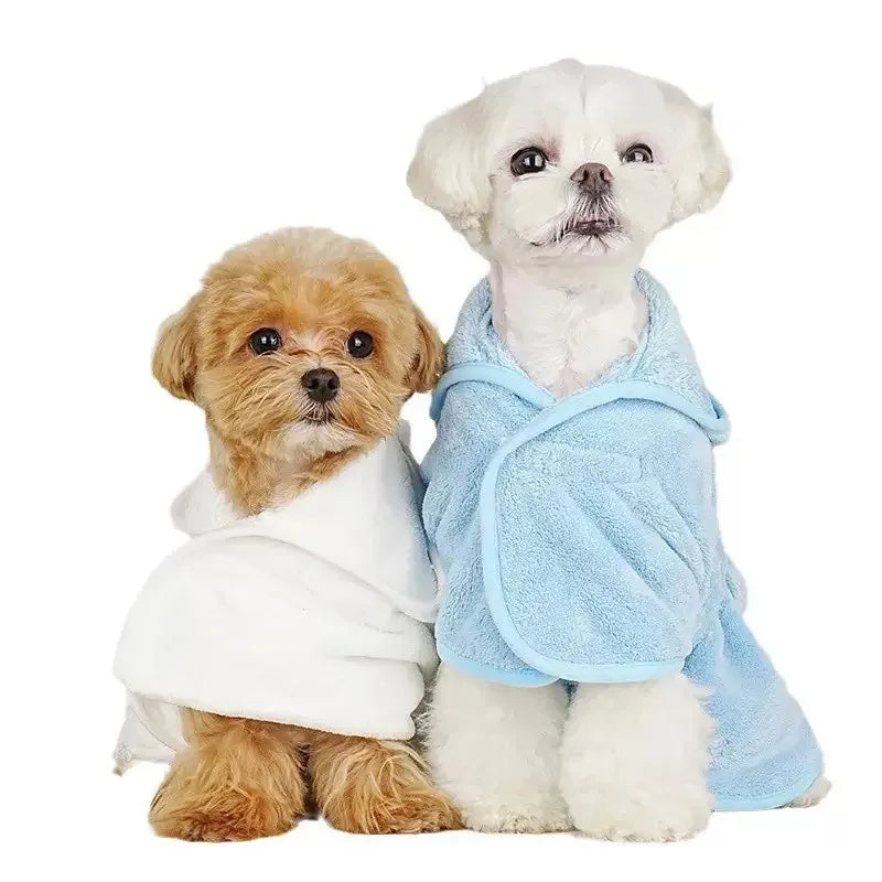 Soft Super Absorbent Pet Bathrobe With Hood