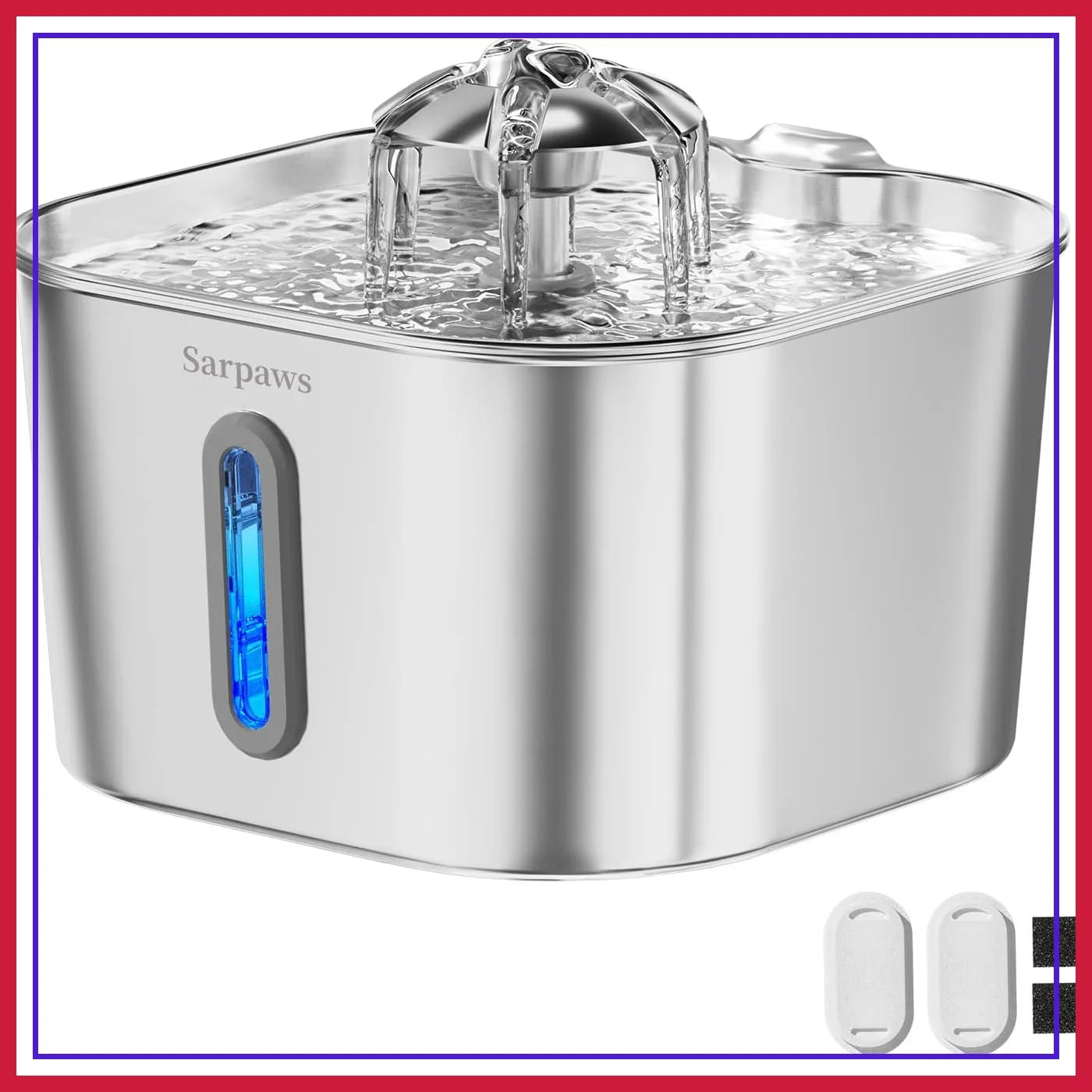 Cat 2.2L Water Fountain Stainless Steel