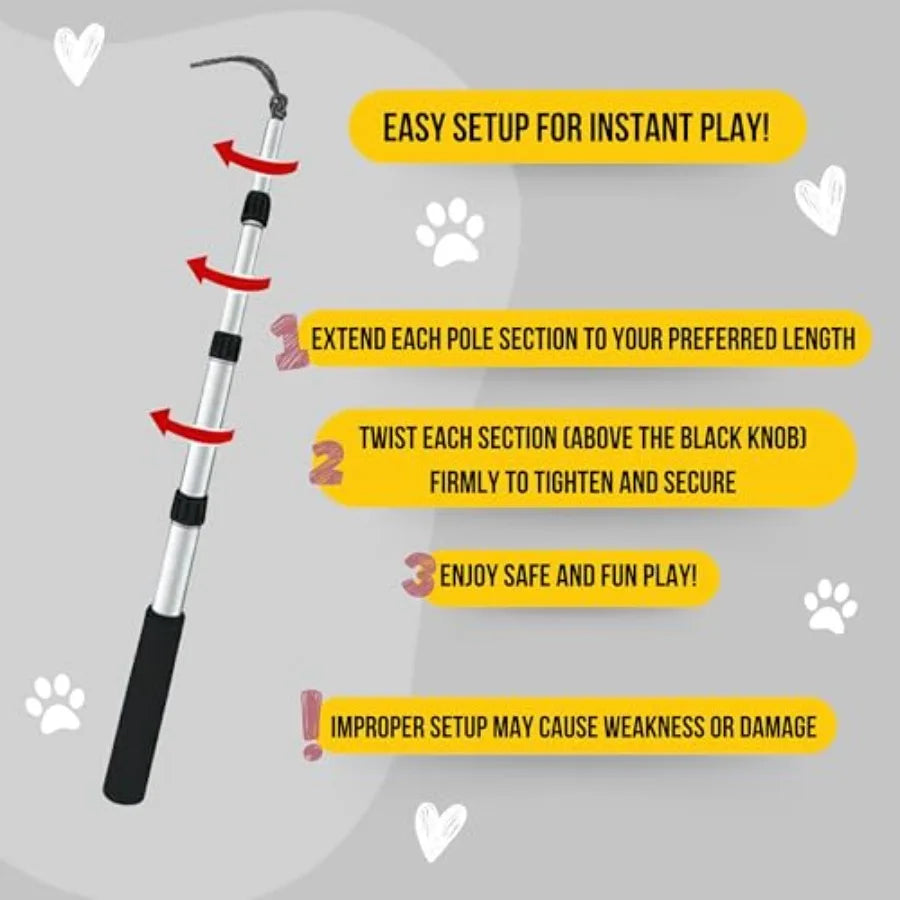 Heavy Duty Flirt Pole for Dogs