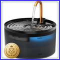 Black and Brass Automatic Pet Water Fountain