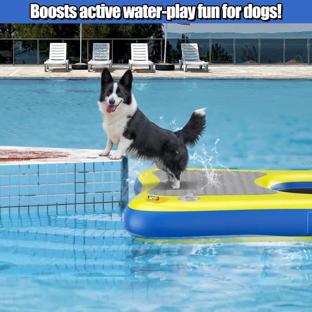 Inflatable Dog Pool Float Platform