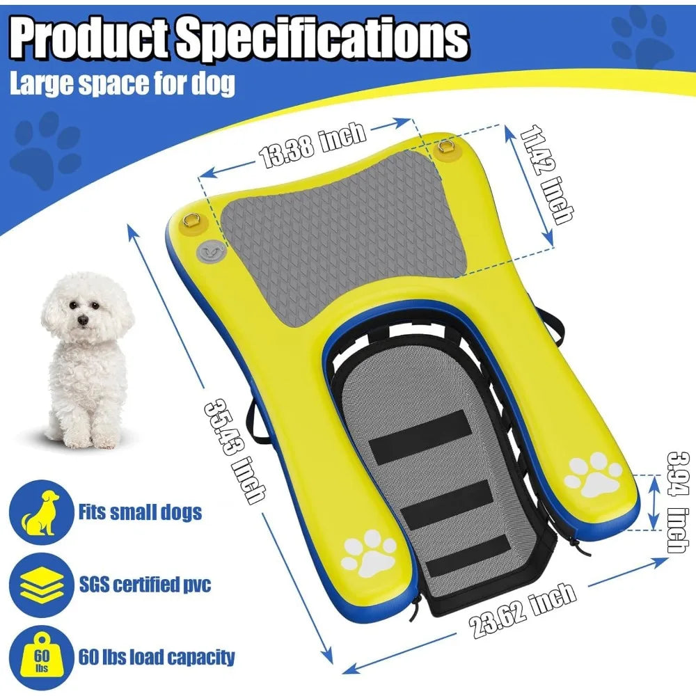 Inflatable Dog Pool Float Platform