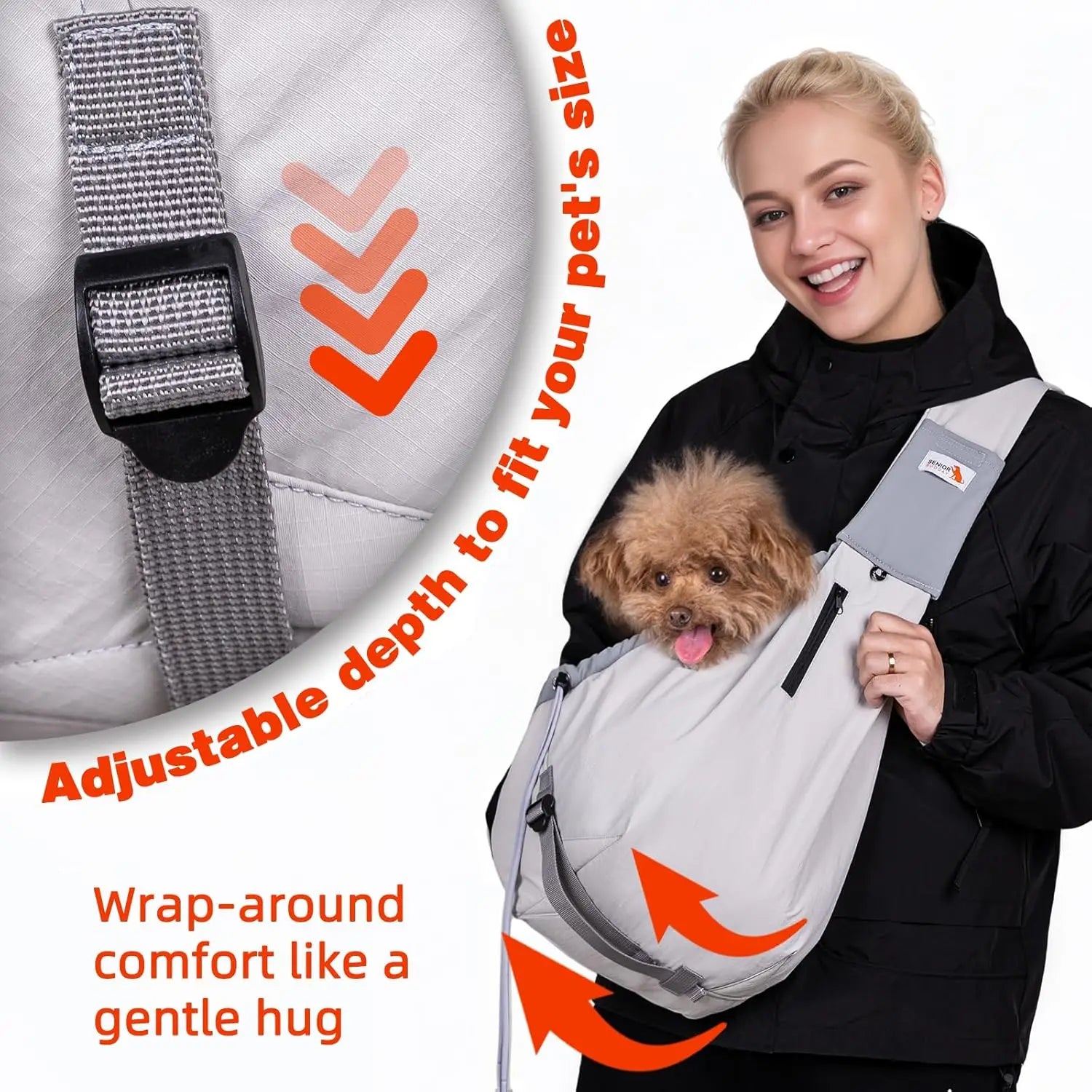 Adjustable Dog Carrier Sling for Small Pets