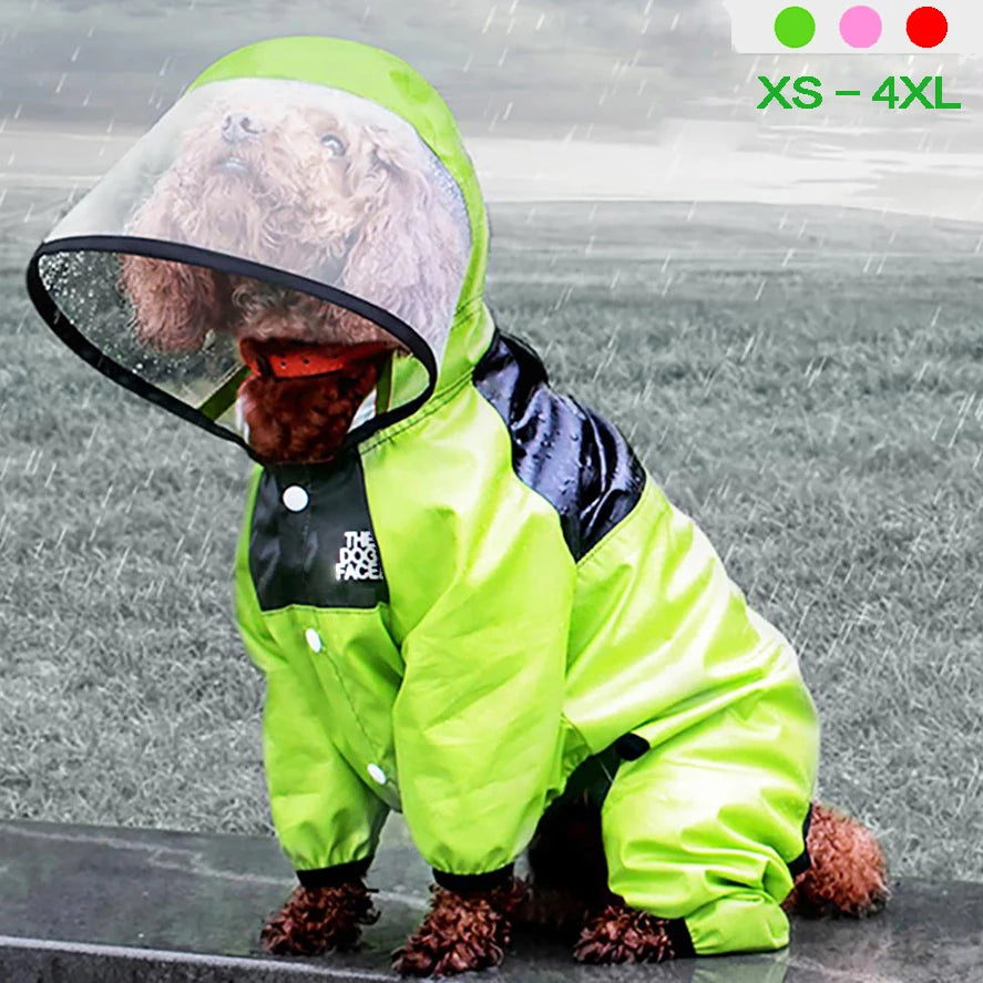 Waterproof Dog Raincoat With Hood